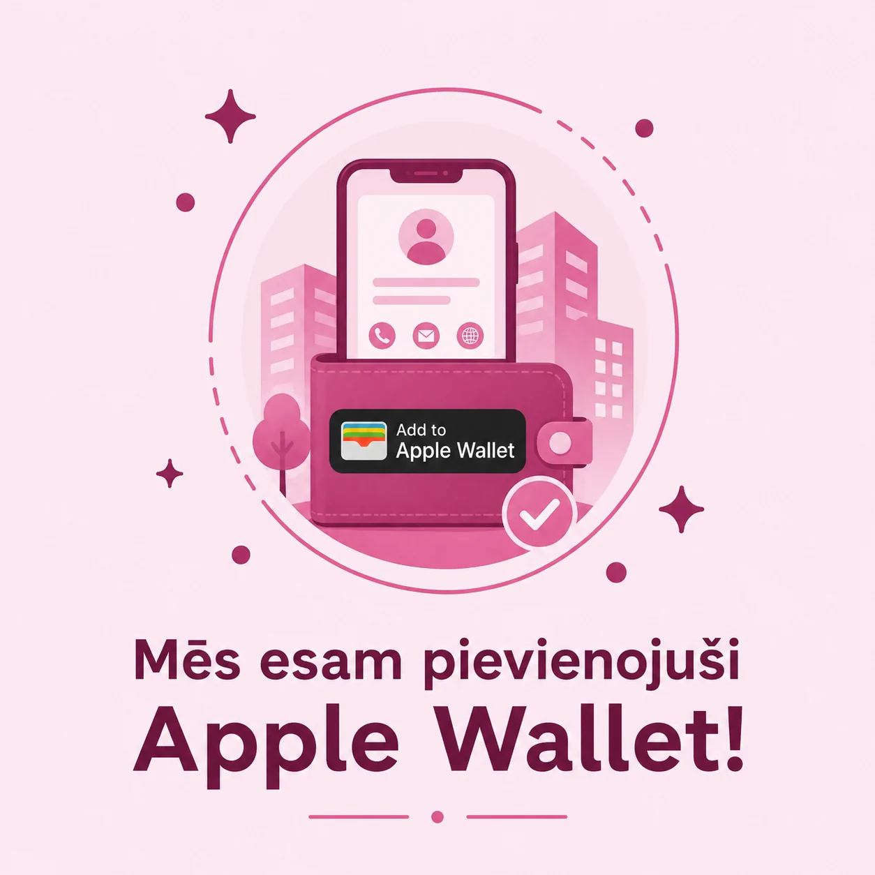 Apple Wallet tagad ir pieejams Linkio vizītkartēm